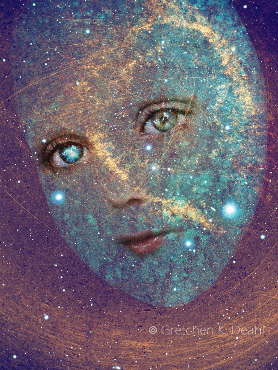 Giclee Art Print Reproduction - Soul People - Heaven Sent - Limited Edition Print - Giclee Print - Portrait Print - Face Print