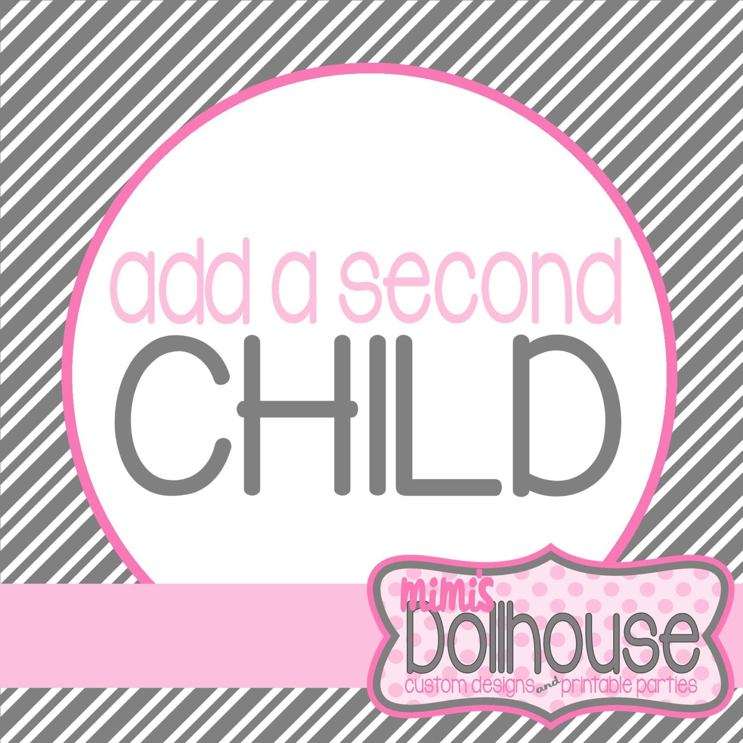Add a Second child to any invitation or party package Il_570xn