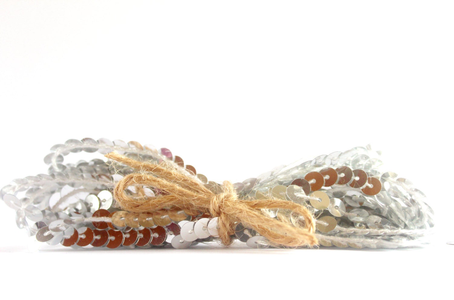 Silver Sequin Trim (4.3yards)