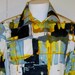 Vintage 1970s Disco Shirt-Funky Abstract Pimp Shirt-D'avila-Size M-Unused MINT