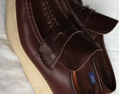 Vintage Famolare Get There Shoes/Loafers - Size 8M - Dark Brown Leather - Made in Italy