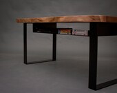 SOLD - -Elegant Black Walnut MEDIA CONSOLE - Natural - Rustic - Modern