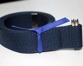 Kids Canvas Belt Navy D Ring