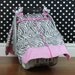 Car Seat Canopy - Zebra Girl