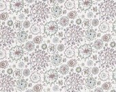 Liberty of London Fat Eighth 'Flowery Meadow C', brown and sage green children's Liberty print