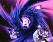 The Time Tunnel - 8x12 Cat Print