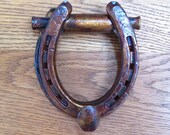 Horseshoe DOOR KNOCKER, door decor, home, entryway,    Made to Order