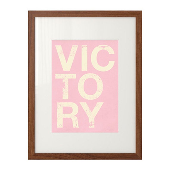 Victory - One word series 5x7 Art Print