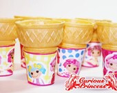 lala rag doll ice cream cone labels personalized