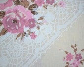 Vintage Pillowcases - Lace Pillow Case - Rose Pillowcase