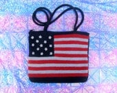 American Flag Red White and Blue Patriotic America Purse
