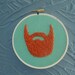 Beard Embroidery (Wall Decor)