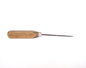 Vintage Ice Pick - Square Wood Handle
