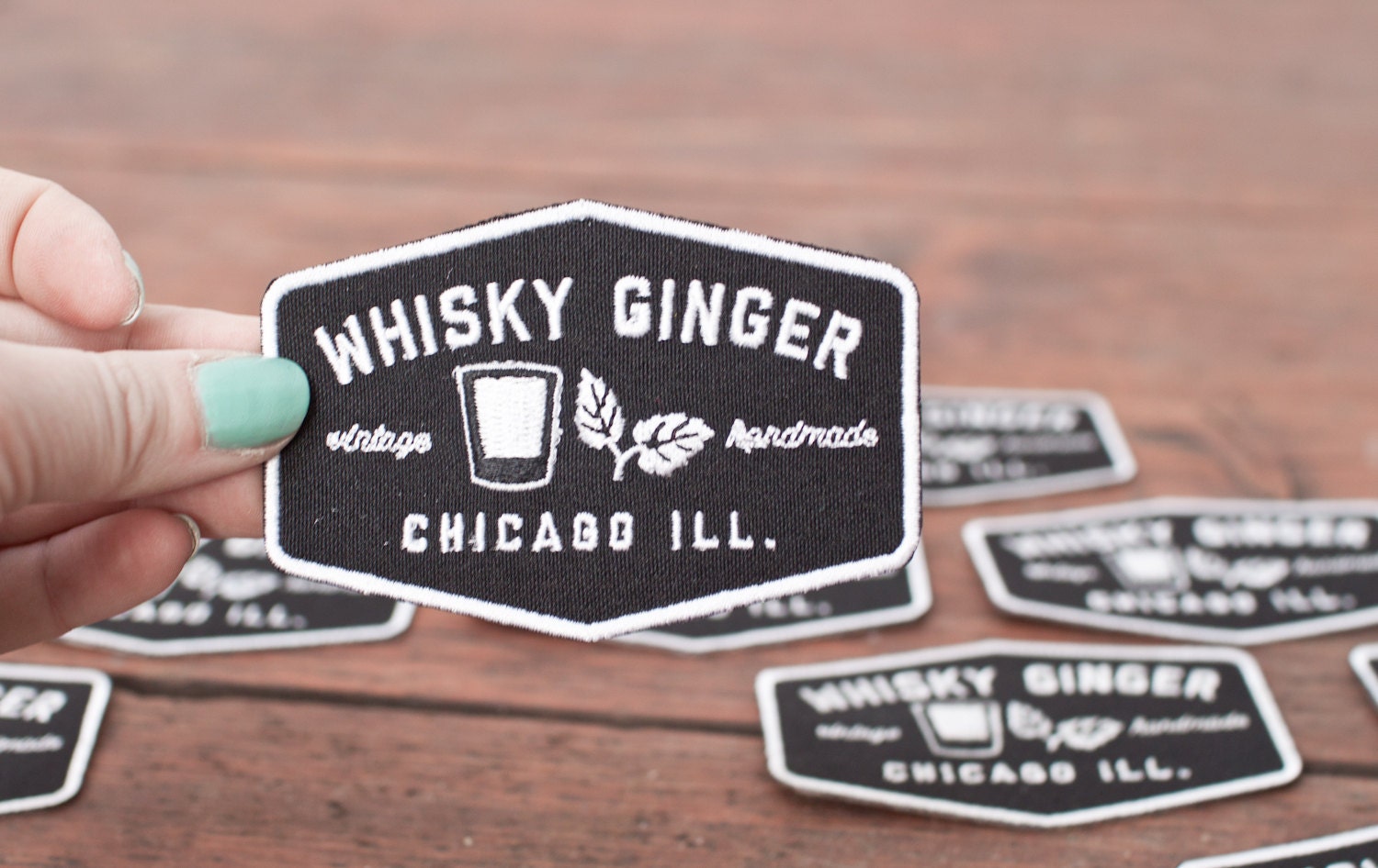 Whisky Ginger Patch Whiskey Logo Brand