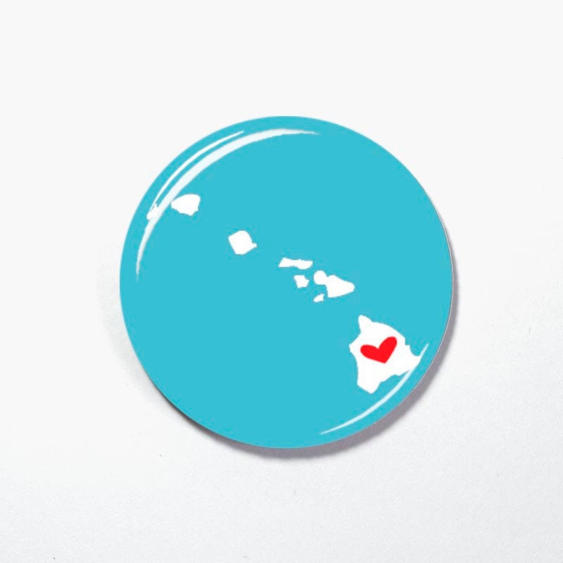 Hawaii Pendant, Interchangeable Magnetic Necklace Pendant Toppers, Topper Button, Interchangeable Pendant