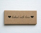 Kraft labels - custom - recycled paper (set of 48)
