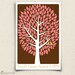 Wedding Guest Book - The Modwik - A Peachwik Interactive Art Print - 150 guest sign in - Modern Tree Guestbook