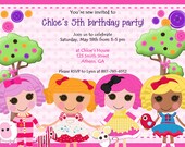 Lalaloopsy Birthday Party Invite. Doll Party Invitation Il_170x135