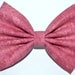 Pink Hair Bow with Gold Sparkles