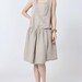Leisure Linen sleeveless summer pleated dress