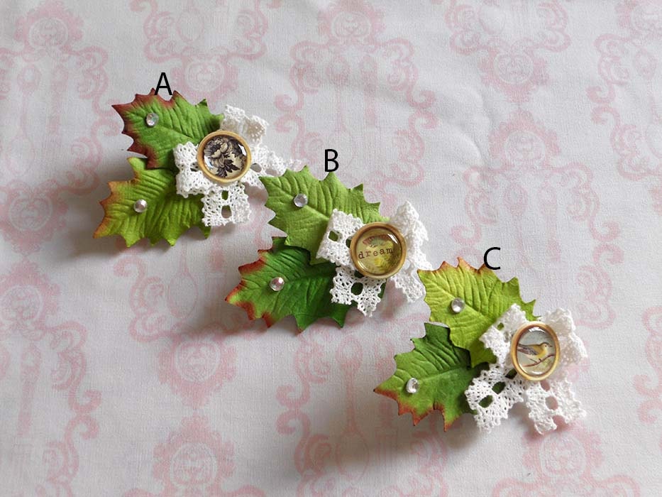 Mori girl flower broach 16