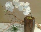 LARGE - Tree trunk log vase - Home Decor - Floral - Rustic wedding