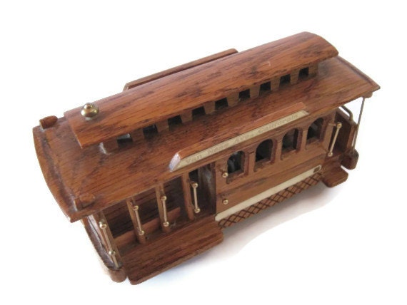 Vintage Music Box, Trolley Car Music Box, Plays I Left My Heart in San Francisco