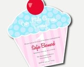 Our Little Cupcake Children's Birthday Party Invitation Printable PDF