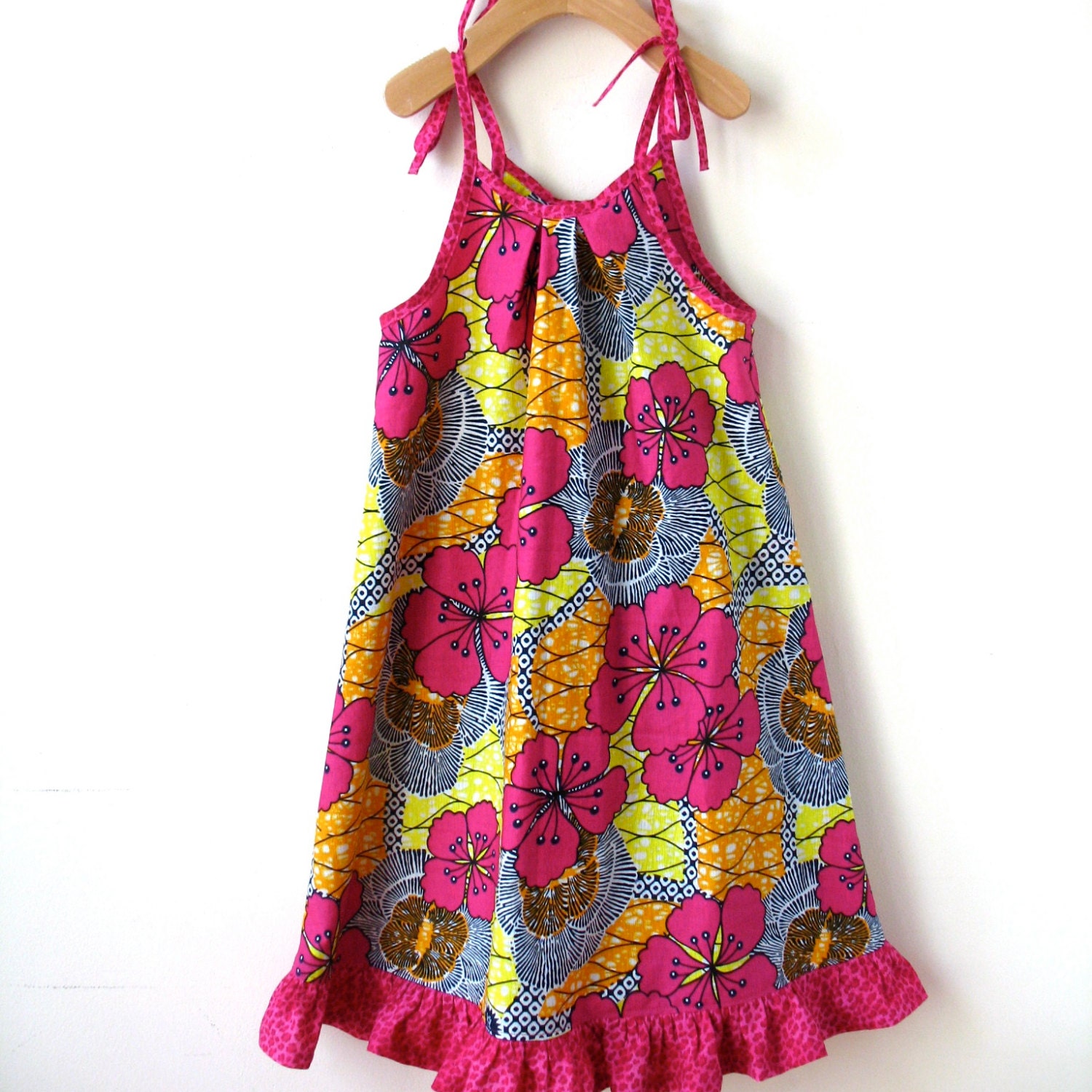 African Wax Print - Size 6  Cotton Sundress