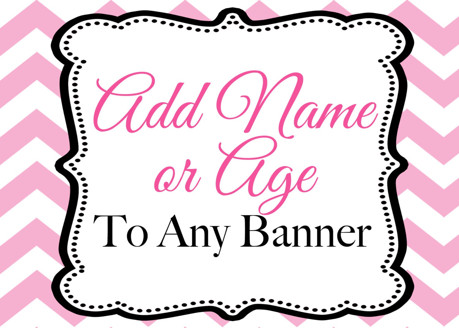Add a name or age to any banner-Printables by Luv Bug Design