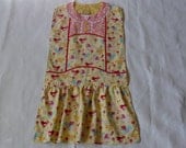 Birdies & Blooms - Designer Apron Style Adult Bib