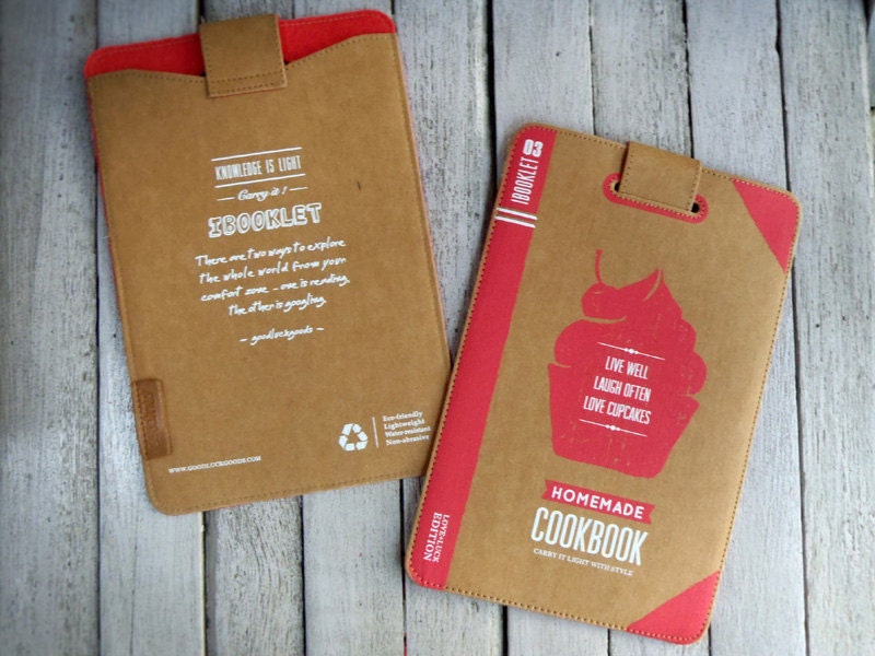 iBooklet : Cookbook iPad mini & 7-inch tablet pouch