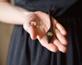 Dreaming- black gold brass Luxury ziricote hair stick