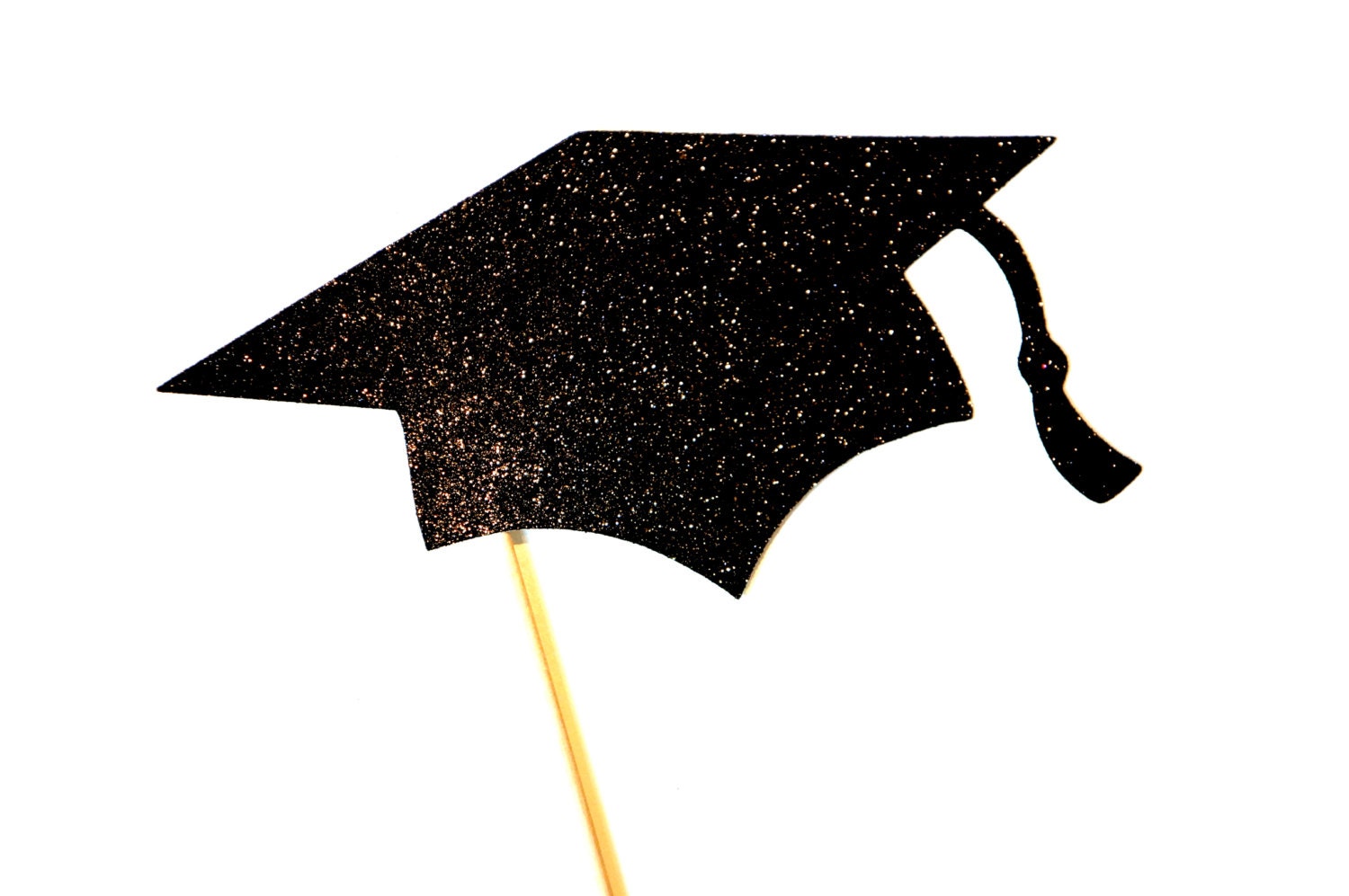 GLITTER Graduation Cap Photo Booth Prop - Graduations, Parties - You Choose Glitter Color