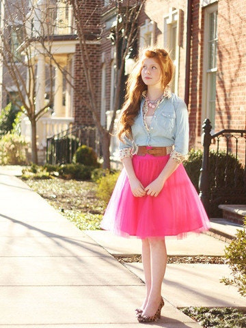 Estelle Women's Tulle Skirt PDF Pattern and Tutorial.  All sizes 2 -12