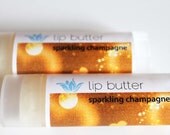 Sparkling Champagne lip butter, natural vegan gluten-free lip balm, Valentines Day fizzy champagne wine