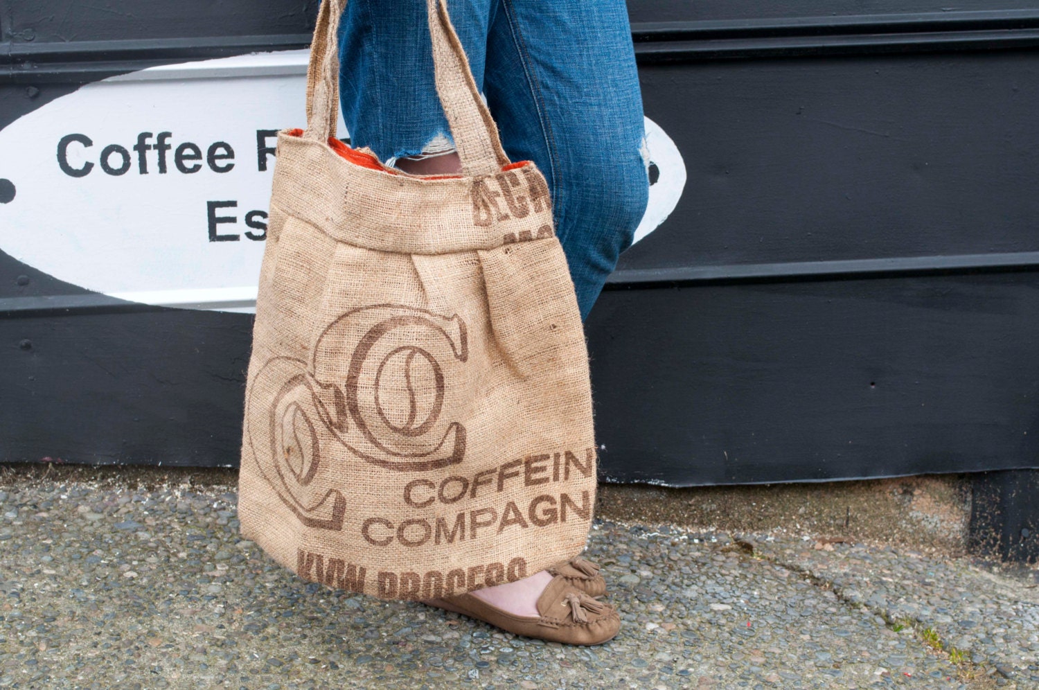 Rustic Cowboy Inspired Burlap Bag