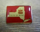 Two vintage push pins...... New York State of Mind and PS i convention '88