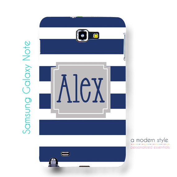 Monogrammed Samsung Galaxy Note Case - Personalized Samsung Galaxy Note Case