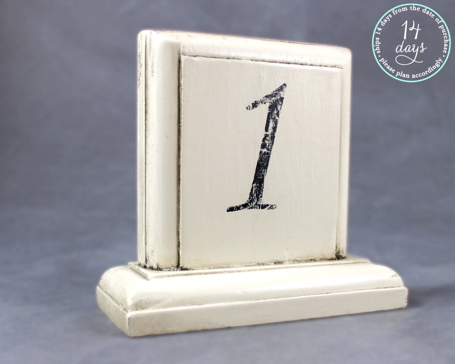 Wedding Table Numbers Rustic Set of 6 MADE TO ORDER