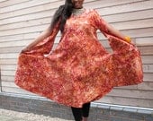 Batik butterfly kaftan dress - GITAS PORTAL