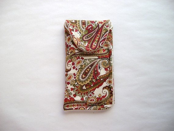 Fabric eyeglass case, small/medium eyeglass case, case for reading glasses