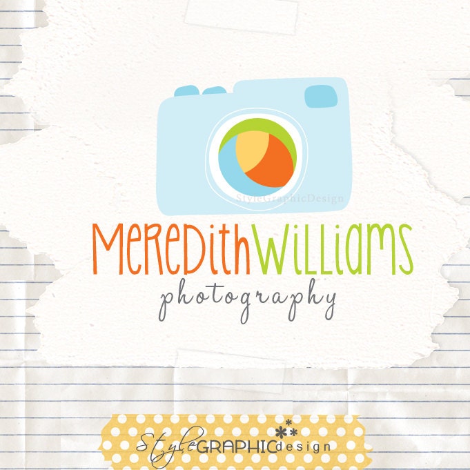 Unique photographer logo and watermark photography branding