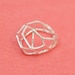 Geometric silver ring - Japanese linear design ring - Wabi sabi Jungle Gym design
