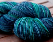 Sock Yarn - 80/10/10 SW Merino/Cashmere/Nylon - Spam Series - "Love Of Nothing"