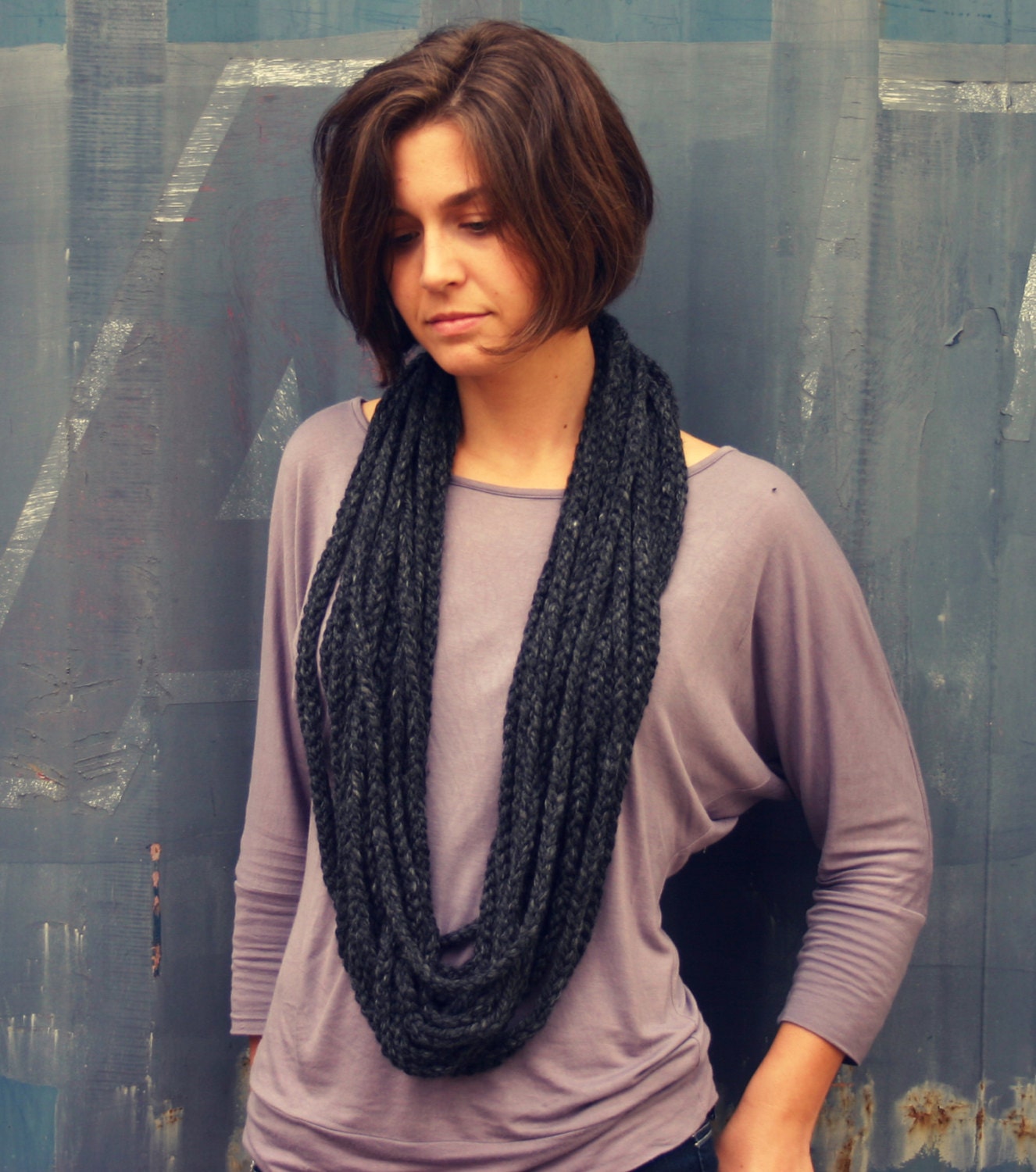 Crochet Pattern - Braided Infinity Scarf