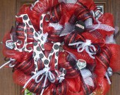 Deco Mesh UNIVERSITY of NEW MEXICO Wreath