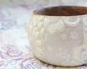 Blush Bracelet Rustic vintage wooden bracelet spring must have gift for her, bridesmaid gif, woodland, wedding jewelry