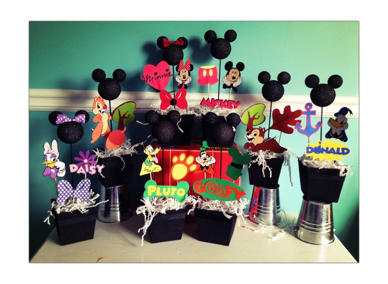 Mickey Mouse clubhouse centerpieces - set of 8 