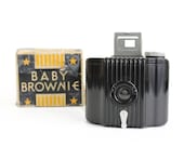 Vintage Kodak Camera Baby Brownie Art Deco 1930s